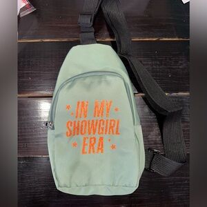 Green Crossbody Bag with Taylor Swift Quote